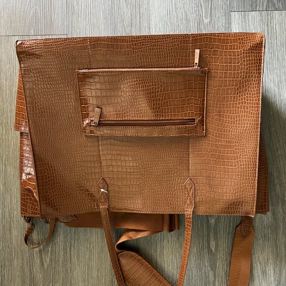 BEIS Large Work Tote in Maple Croc - Picture 5 of 8